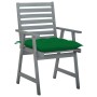 Sillas comedor de jardín 3 uds madera maciza acacia y cojines von , Gartenstühle - Ref: Foro24-3064448, Preis: 288,28 €, Raba...