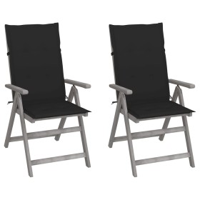Sillas reclinables jardín y cojines 2 uds madera maciza acacia von , Gartenstühle - Ref: Foro24-3064705, Preis: 174,95 €, Rab...