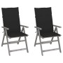 Sillas reclinables jardín y cojines 2 uds madera maciza acacia von , Gartenstühle - Ref: Foro24-3064705, Preis: 174,95 €, Rab...