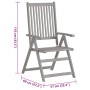 Sillas reclinables jardín y cojines 4 uds madera maciza acacia von , Gartenstühle - Ref: Foro24-3065388, Preis: 322,13 €, Rab...