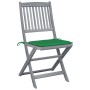Sillas de jardín plegables 6 uds cojines madera maciza acacia von , Gartenstühle - Ref: Foro24-3065439, Preis: 329,53 €, Raba...