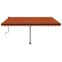 Toldo manual retráctil con LED naranja y marrón 450x350 cm von , Markisen - Ref: Foro24-3069845, Preis: 523,02 €, Rabatt: %