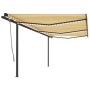 Toldo automático LED sensor de viento amarillo y blanco 6x3,5 m von , Markisen - Ref: Foro24-3070293, Preis: 1,00 €, Rabatt: %