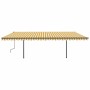 Toldo automático LED sensor de viento amarillo y blanco 6x3,5 m von , Markisen - Ref: Foro24-3070293, Preis: 1,00 €, Rabatt: %