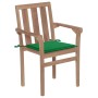 Sillas de jardín apilables 6 uds madera maciza teca con cojines von , Gartenstühle - Ref: Foro24-3073411, Preis: 751,16 €, Ra...
