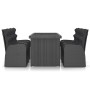 Garden dining set 7 pieces black synthetic rattan by vidaXL, Garden sets - Ref: Foro24-3059347, Price: 1,00 €, Discount: %