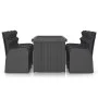 Garden dining set 7 pieces black synthetic rattan by vidaXL, Garden sets - Ref: Foro24-3059347, Price: 1,00 €, Discount: %