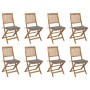 Sillas de jardín plegables 8 uds y cojines madera maciza acacia von , Gartenstühle - Ref: Foro24-3075114, Preis: 419,41 €, Ra...