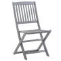 Sillas de jardín plegables 8 uds y cojines madera maciza acacia by , Garden chairs - Ref: Foro24-3078294, Price: 401,90 €, Di...