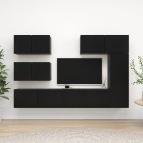 Juego de muebles de TV 6 piezas madera contrachapada negro von , TV-Möbel - Ref: Foro24-3078820, Preis: 257,37 €, Rabatt: %
