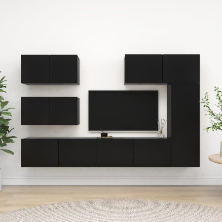 Juego de muebles de TV 6 piezas madera contrachapada negro von , TV-Möbel - Ref: Foro24-3078820, Preis: 257,37 €, Rabatt: %