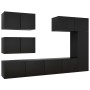 Juego de muebles de TV 6 piezas madera contrachapada negro von , TV-Möbel - Ref: Foro24-3078820, Preis: 257,37 €, Rabatt: %