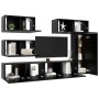 Juego de muebles de TV 6 piezas madera contrachapada negro von , TV-Möbel - Ref: Foro24-3078820, Preis: 257,37 €, Rabatt: %