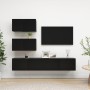 Set de muebles de salón TV 4 piezas madera de ingeniería negro von , TV-Möbel - Ref: Foro24-3078815, Preis: 167,34 €, Rabatt: %