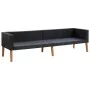 4-teiliges Gartenmöbel-Set und schwarze synthetische Rattankissen von vidaXL, Gartensets - Ref: Foro24-3059332, Preis: 448,38...
