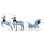 Decoración navideña de renos y trineo de jardín blanco 60 LED by , Christmas lights - Ref: Foro24-342682, Price: 51,88 €, Dis...