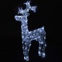 Reno de Navidad 90 LED acrílico 60x16x100 cm by , Christmas lights - Ref: Foro24-289961, Price: 79,90 €, Discount: %
