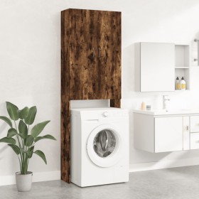 Armario de lavadora color roble ahumado 64x25,5x190 cm by , Accessories for washing machines and dryers - Ref: Foro24-813191,...