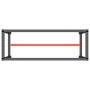 Estructura banco de trabajo metal negro y rojo mate 140x50x79cm de , Patas para mesas - Ref: Foro24-151451, Precio: 90,50 €, ...