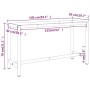 Estructura banco de trabajo metal negro y rojo mate 140x50x79cm de , Patas para mesas - Ref: Foro24-151451, Precio: 90,50 €, ...