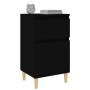 vidaxL Mesitas de noche negras 2 uds 40x35x70 cm by , Nightstands - Ref: Foro24-819695, Price: 82,86 €, Discount: %