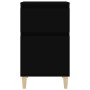 vidaxL Mesitas de noche negras 2 uds 40x35x70 cm by , Nightstands - Ref: Foro24-819695, Price: 82,86 €, Discount: %