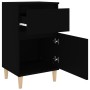 vidaxL Mesitas de noche negras 2 uds 40x35x70 cm by , Nightstands - Ref: Foro24-819695, Price: 82,86 €, Discount: %