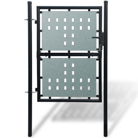 Puerta de valla de jardín negra 100x175 cm von , Gartentore - Ref: Foro24-141686, Preis: 195,51 €, Rabatt: %