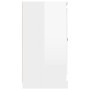 Aparador madera contrachapada blanco brillante 70x35,5x67,5 cm de , Aparadores - Ref: Foro24-816186, Precio: 75,49 €, Descuen...