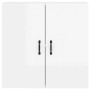 Armario pared madera contrachapada blanco brillo 60x31x60 cm von , Schließfächer und Lagerschränke - Ref: Foro24-812903, Prei...