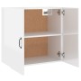 Armario pared madera contrachapada blanco brillo 60x31x60 cm von , Schließfächer und Lagerschränke - Ref: Foro24-812903, Prei...