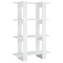 Estantería/divisor de espacios blanco brillante 80x30x123,5 cm von , Bücherregale und Regale - Ref: Foro24-811580, Preis: 39,...