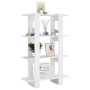 Estantería/divisor de espacios blanco brillante 80x30x123,5 cm von , Bücherregale und Regale - Ref: Foro24-811580, Preis: 39,...