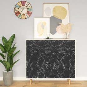 Láminas autoadhesivas muebles PVC piedra negra 500x90 cm de vidaXL, Láminas para ventana - Ref: Foro24-326143, Precio: 22,25 ...