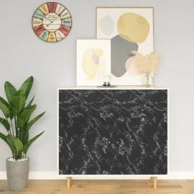 Self-adhesive PVC sheets for furniture in black stone, 500x90 cm. by vidaXL, window films - Ref: Foro24-326143, Price: 26,72 ...