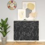 Láminas autoadhesivas muebles PVC piedra negra 500x90 cm de vidaXL, Láminas para ventana - Ref: Foro24-326143, Precio: 22,25 ...