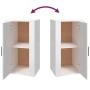 Aparador de madera contrachapada blanco brillante 40x33x70 cm by , Sideboards - Ref: Foro24-819414, Price: 60,25 €, Discount: %