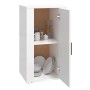 Aparador de madera contrachapada blanco brillante 40x33x70 cm by , Sideboards - Ref: Foro24-819414, Price: 60,25 €, Discount: %