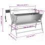 Asador barbacoa de hierro y acero inoxidable von , Grills und Bratöfen - Ref: Foro24-41349, Preis: 435,13 €, Rabatt: %
