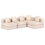 Puf modular de 4 plazas de tela beige von , Kissen für Stühle und Sofas - Ref: Foro24-249398, Preis: 848,96 €, Rabatt: %