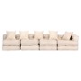 Puf modular de 4 plazas de tela beige von , Kissen für Stühle und Sofas - Ref: Foro24-249398, Preis: 848,96 €, Rabatt: %