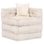 Puf modular de 4 plazas de tela beige von , Kissen für Stühle und Sofas - Ref: Foro24-249398, Preis: 848,96 €, Rabatt: %