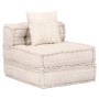 Puf modular de 4 plazas de tela beige von , Kissen für Stühle und Sofas - Ref: Foro24-249398, Preis: 848,96 €, Rabatt: %