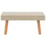 2-teiliges Gartenmöbel-Set und beige synthetische Rattankissen von vidaXL, Gartensets - Ref: Foro24-3059330, Preis: 261,06 €,...