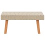 2-teiliges Gartenmöbel-Set und beige synthetische Rattankissen von vidaXL, Gartensets - Ref: Foro24-3059330, Preis: 267,40 €,...
