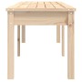 Banco de jardín de 2 plazas madera maciza pino 159,5x44x45 cm de vidaXL, Bancos de jardín - Ref: Foro24-824011, Precio: 77,91...