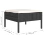 Set de muebles de jardín 13 pzas cojines ratán sintético negro by , Garden sets - Ref: Foro24-3094528, Price: 1,00 €, Discoun...