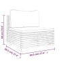Juego muebles de jardín 3 piezas y cojines madera maciza teca von , Gartensets - Ref: Foro24-3100905, Preis: 489,17 €, Rabatt: %