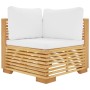 Juego muebles de jardín 5 piezas y cojines madera maciza teca von , Gartensets - Ref: Foro24-3100913, Preis: 891,23 €, Rabatt: %