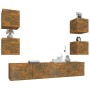 Set de muebles de TV 6 pzas madera contrachapada roble ahumado von , TV-Möbel - Ref: Foro24-3114259, Preis: 130,45 €, Rabatt: %
